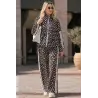 Σετ φόρμας Animal Print ζακέτα & παντελόνι