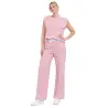 Women's Set of Pants and Sleeveless Blouse with Elasticated Waist