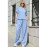 Women's Oversize Leopard Tracksuit Set with Side Stripe