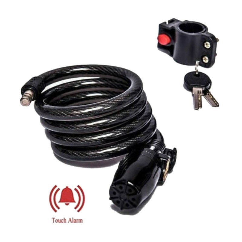 Κλειδαριά Κουλούρα Μηχανής με Συναγερμό