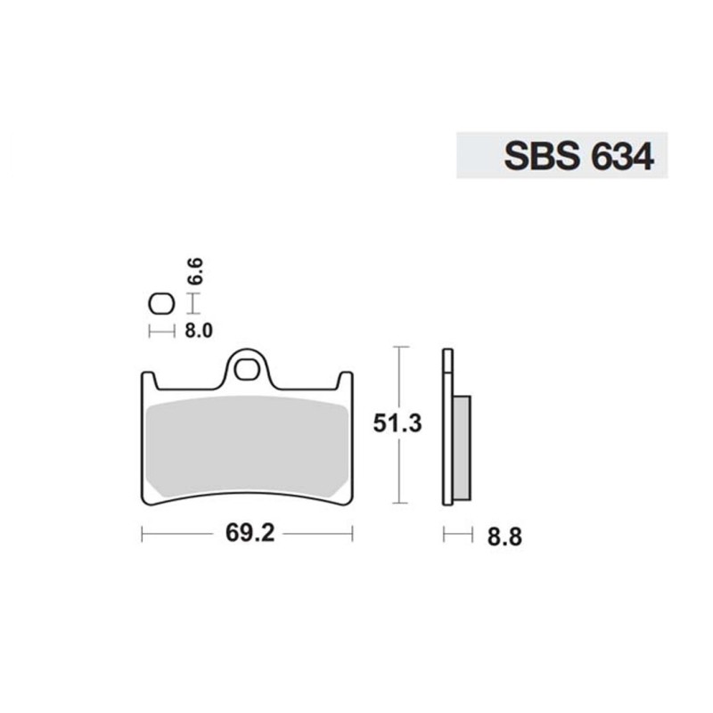 Τακάκια 634HF SBS