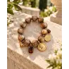 Κοκάλινο Βραχιόλι με Charms P&T DailyFashion