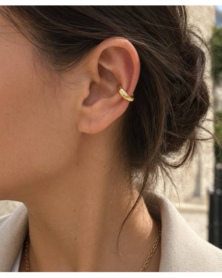 Χρυσό Ατσάλινο Ear Cuff Κρίκος | P&T DailyFashion