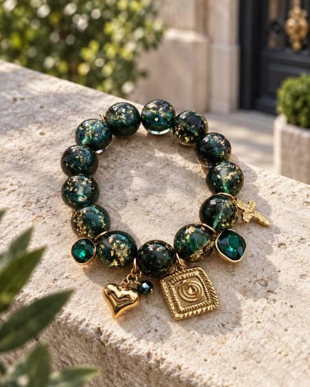 Κοκάλινο Βραχιόλι με Charms P&T DailyFashion