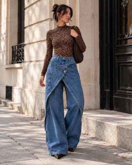 Μπλε Τζιν Παντελόνι Φάκελος | P&T DailyFashion
