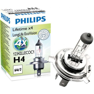 Λάμπα Philips Longlife Ecovision H4 12V 60/55W