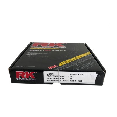 Σετ Γρανάζια Αλυσίδα RK για Honda SupraX-125cc