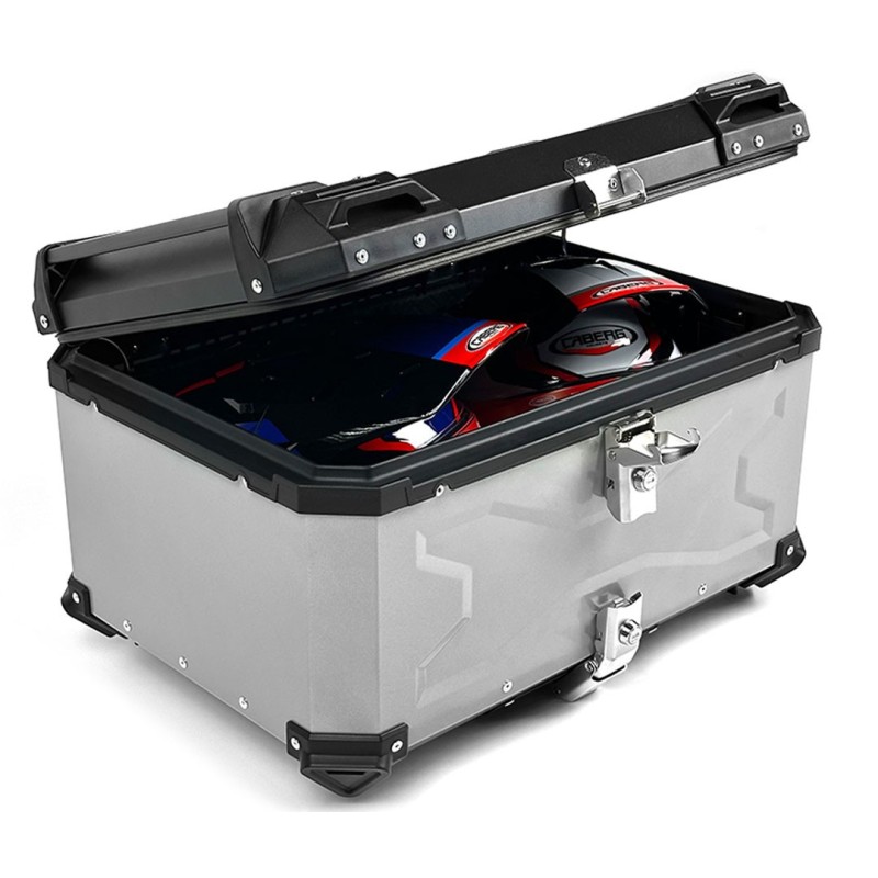 Μπαγκαζιέρα Τετράγωνη Αλουμινίου Μοτοσυκλέτας ANAX 65L