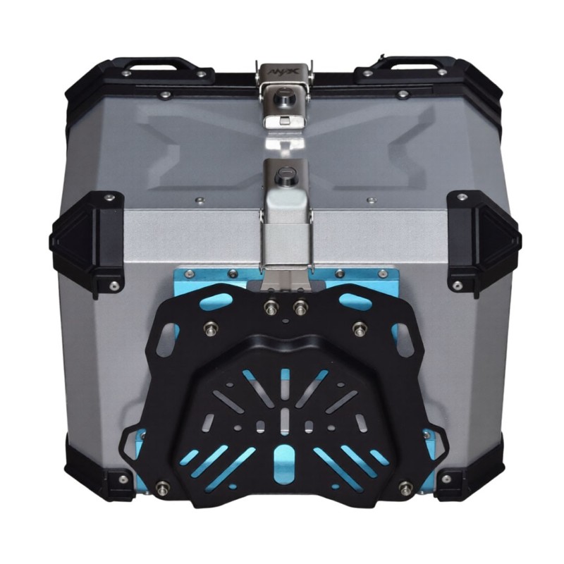 Μπαγκαζιέρα Τετράγωνη Αλουμινίου Μοτοσυκλέτας ANAX 55L Αναδιομένη