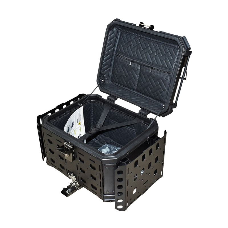 Μπαγκαζιέρα Τετράγωνη Αλουμινίου Μοτοσυκλέτας ANAX Activity Mecha 45L