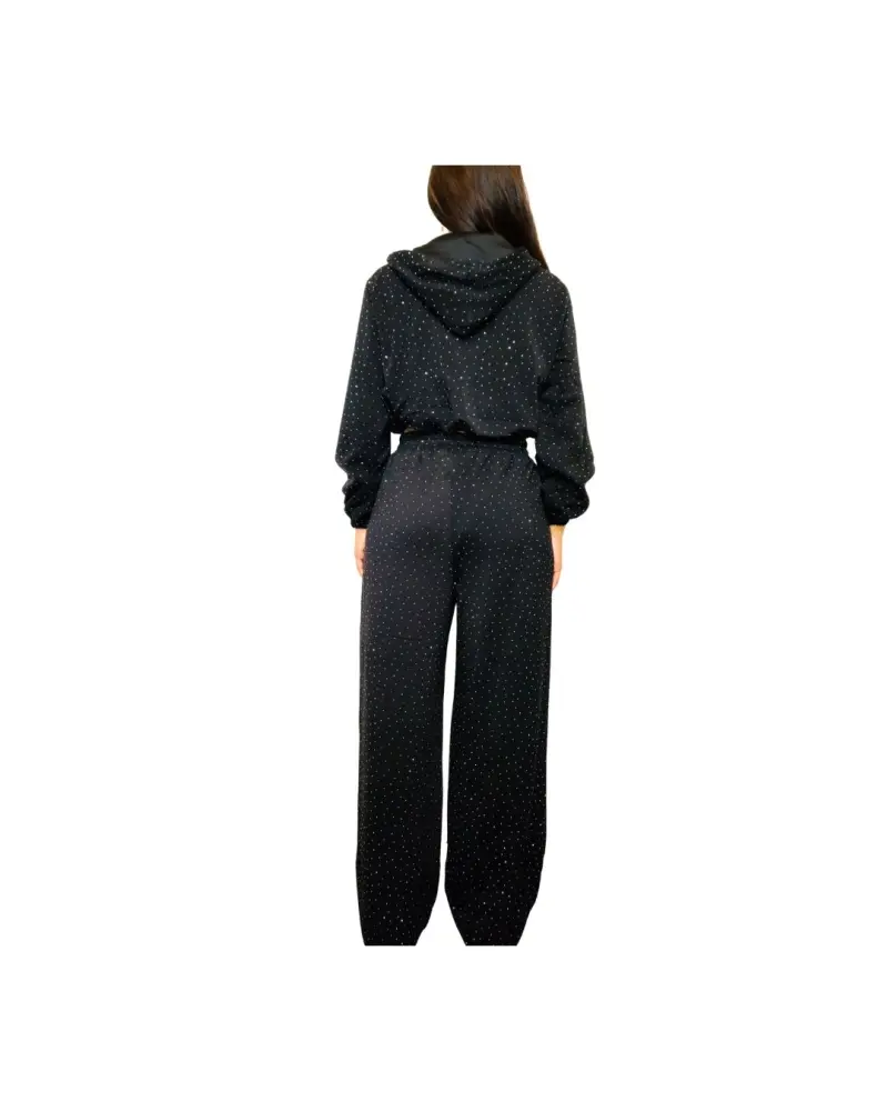Σετ φόρμας με cropped ζακέτα & στρας