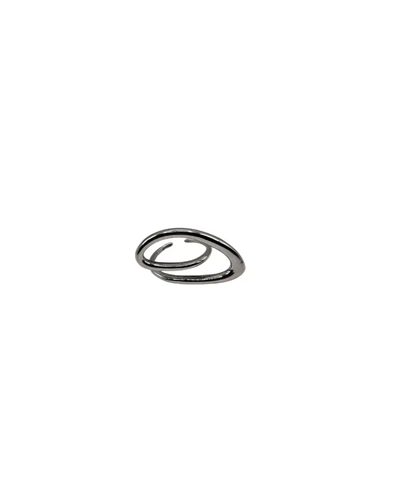 Modern Ring in Gold & Silver