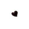 Gold Heart Ring with Brown or Bordeaux Stone