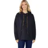 Hoodie with Leopard Lining
