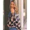 Καρό Bomber Ζακέτα